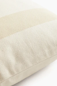 Print-Motif Canvas Cushion Cover