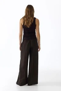 MAMA Wide-Leg Dress Pants