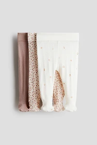 Lot de 3 leggings en coton