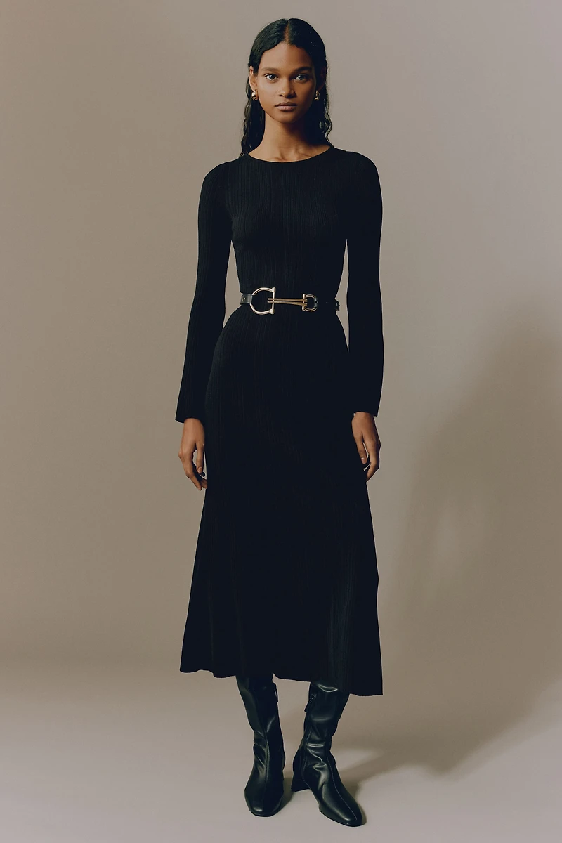 Rib-Knit Dress