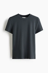T-shirt côtelé en viscose