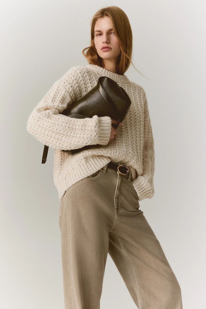Cable-Knit Sweater
