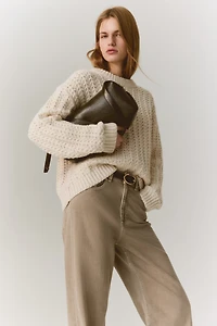 Cable-Knit Sweater