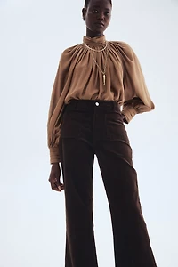Flared Corduroy Pants
