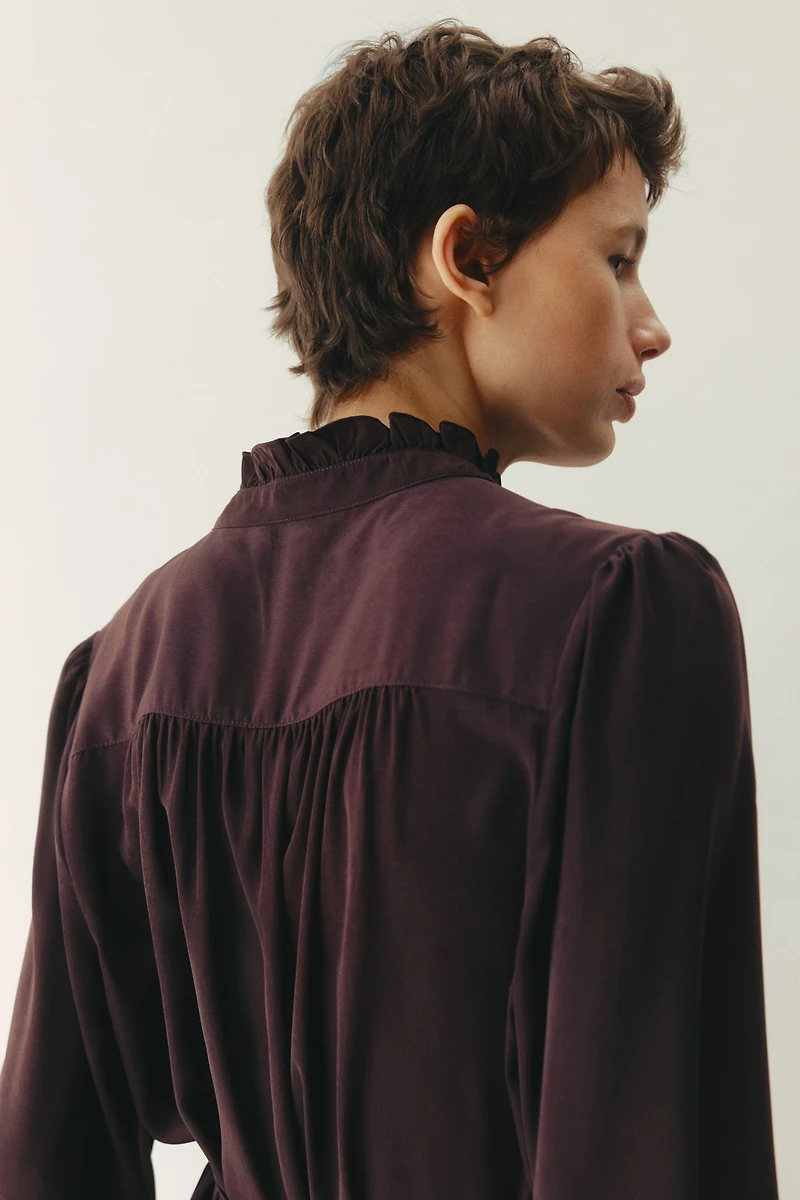 Ruffle-Trimmed Dress