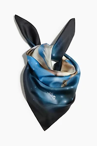 Foulard imprimé en soie
