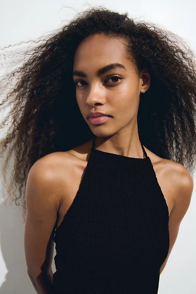 Textured Halterneck Top