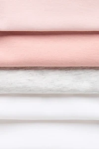 5-Pack Cotton Bodysuits with Lap Shoulders