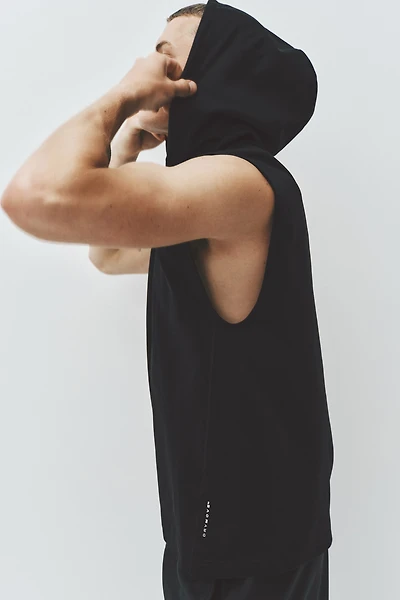 Regular-Fit Sleeveless Sports Hoodie with DryMove™