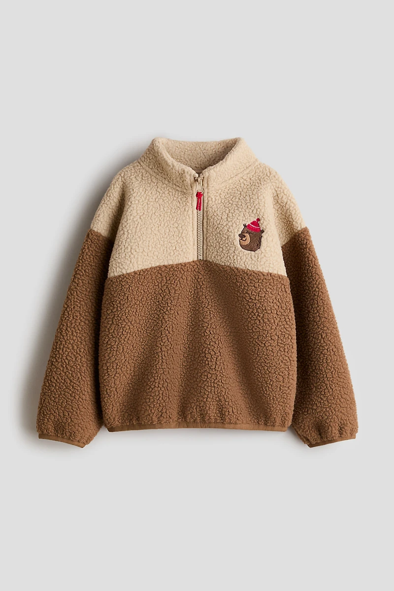 Teddy Fleece Half-Zip Sweatshirt
