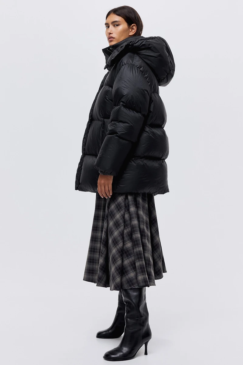 Veste à capuche en duvet