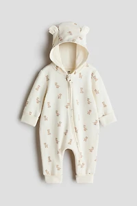 Printed Velour Jumpsuit