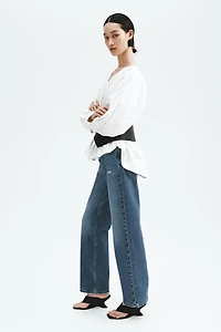 Straight High Waist Ankle Jeans