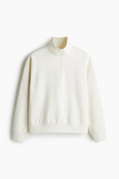 Loose Fit Half-Zip Sweatshirt