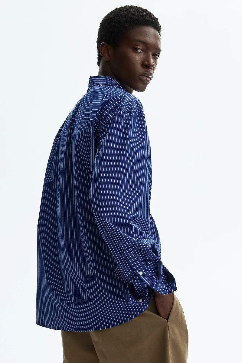 Relaxed-Fit Printed Cotton Poplin Shirt
