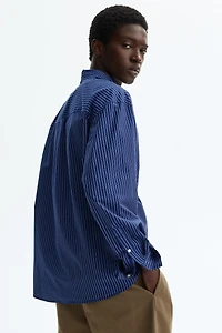 Relaxed-Fit Printed Cotton Poplin Shirt