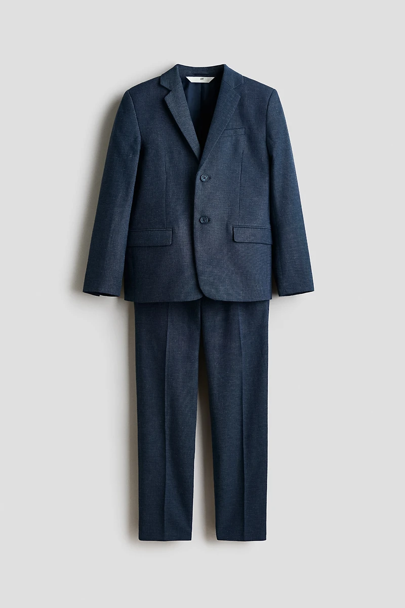 Linen-Blend Suit