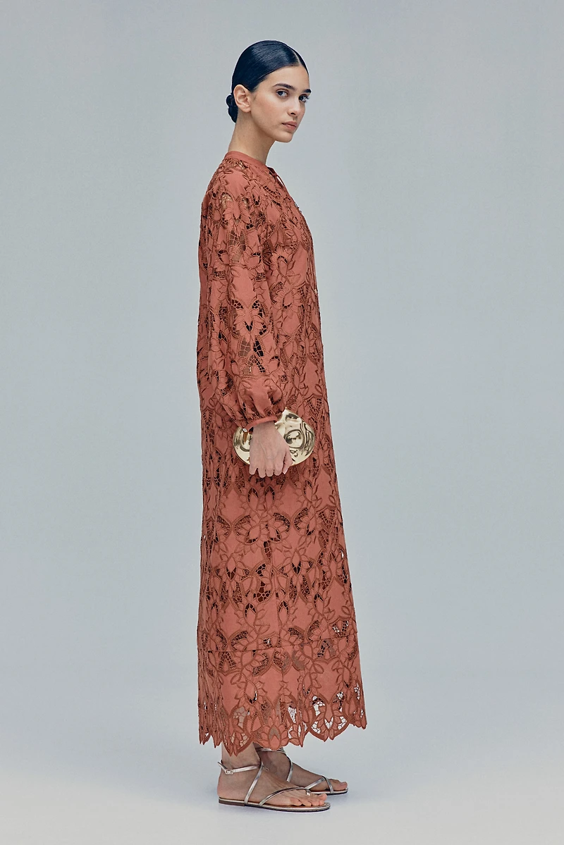 Eyelet Embroidered Dress