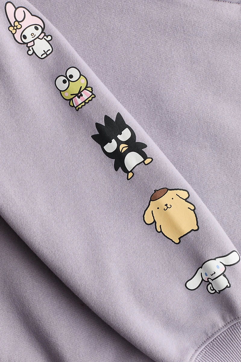 Sweatshirt with Printed Motif