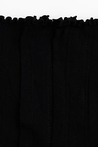 5-Pack Pointelle-Knit Socks