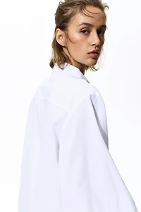 Chemise en coton avec dentelle