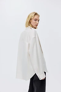 Blouse with Bow Collar