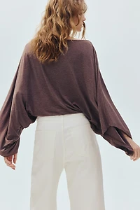Batwing-Sleeved Top