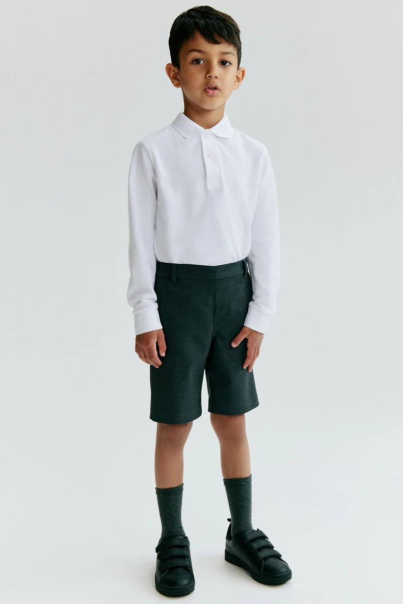 2-pack Long-sleeved Polo Shirts