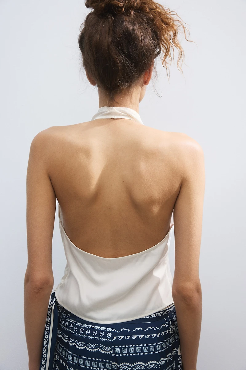 Asymmetric Halterneck Top