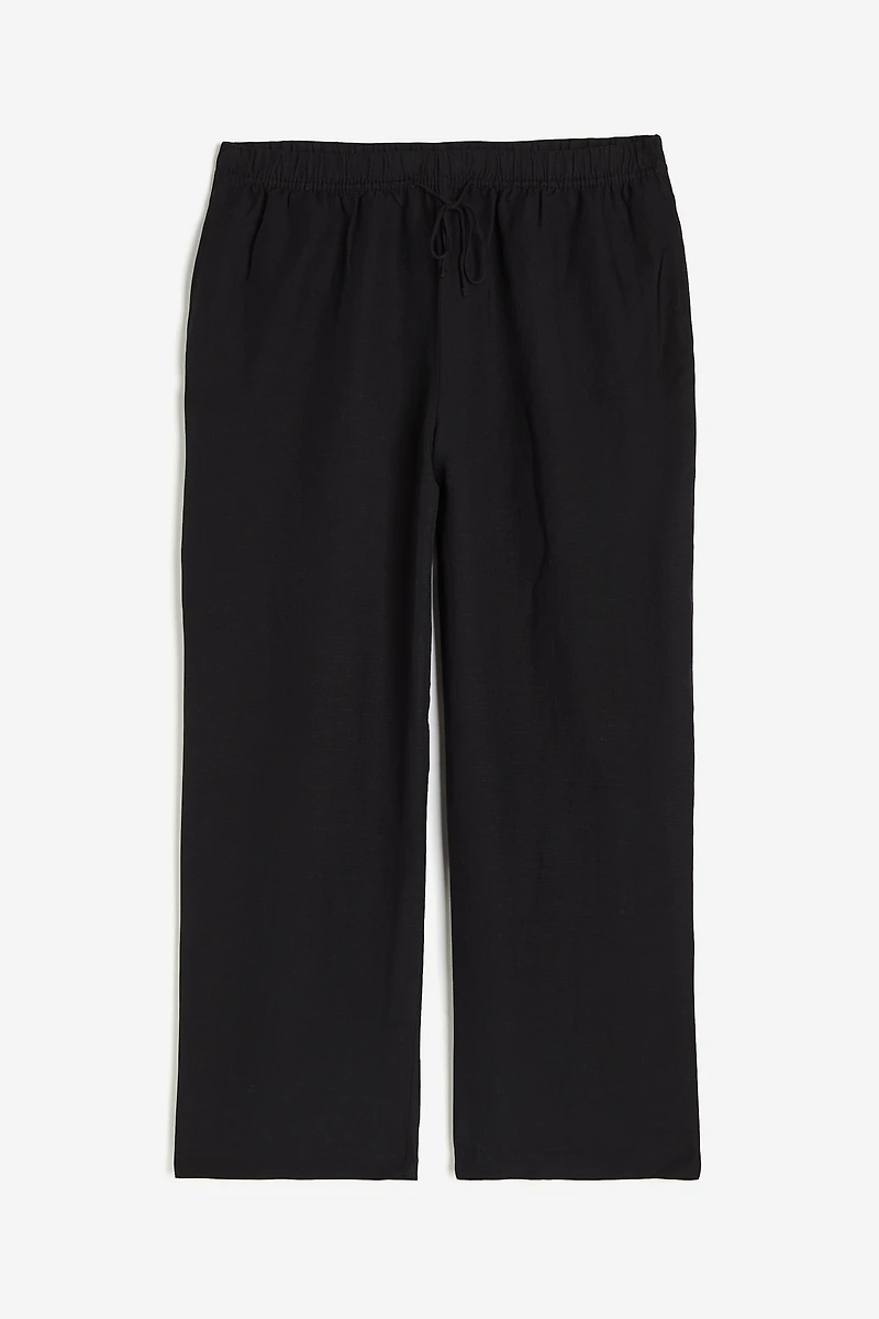 Linen-blend Pull-on Pants