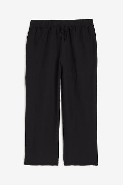 Linen-blend Pull-on Pants