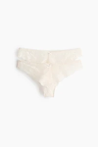 2-Pack Lace Brazilian Briefs