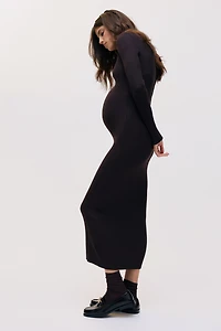 MAMA Boat-Neck Bodycon Dress
