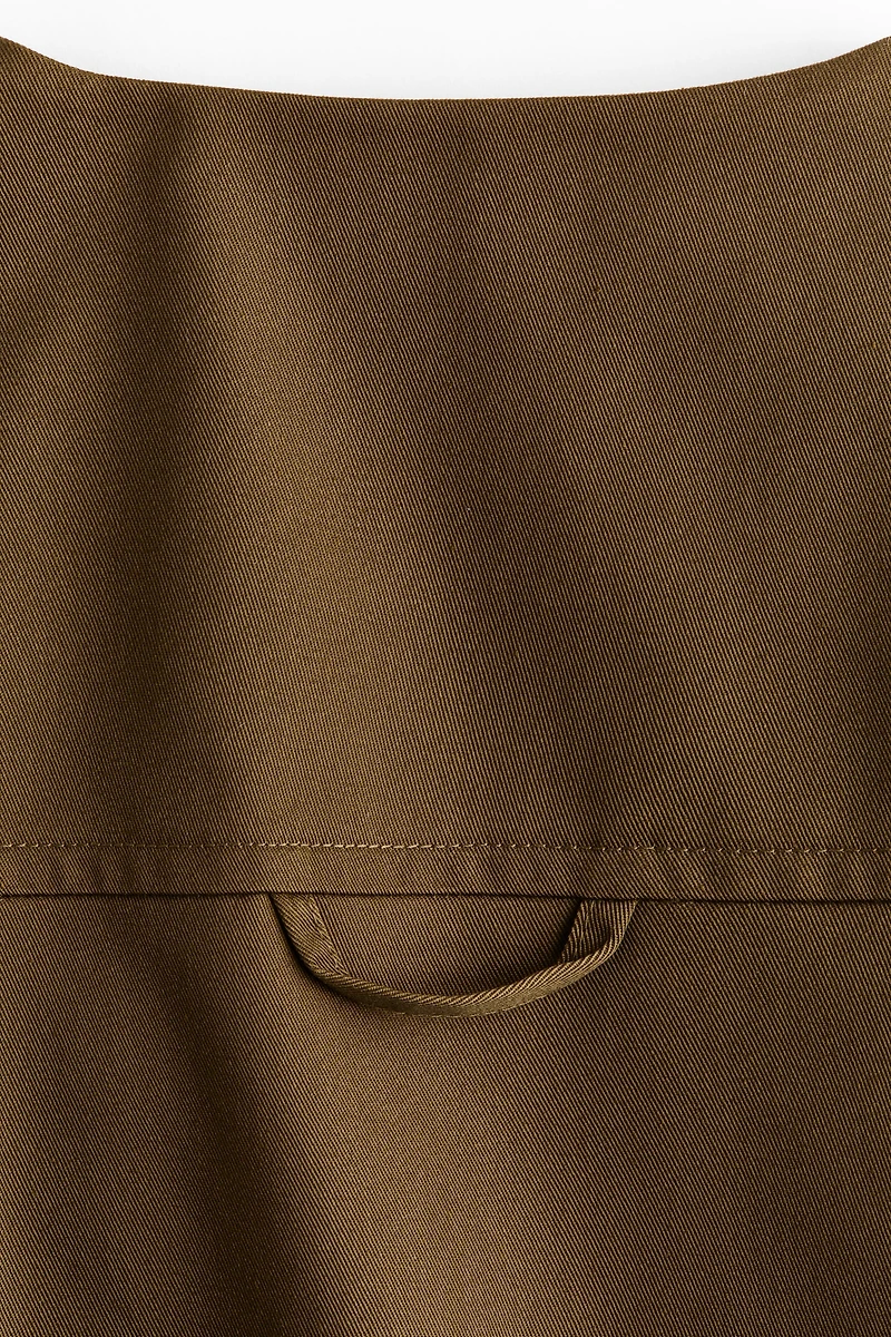 Veste sans manches en sergé