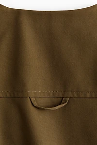 Veste sans manches en sergé