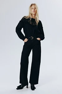 Blouse with Eyelet Embroidery