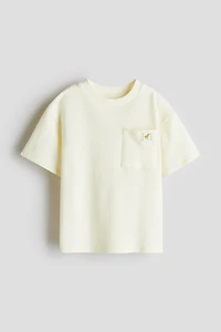 Jacquard-Jersey Cotton T-Shirt