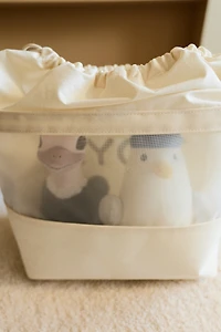 Panier de rangement en toile