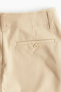 Raw-Edge Twill Chinos