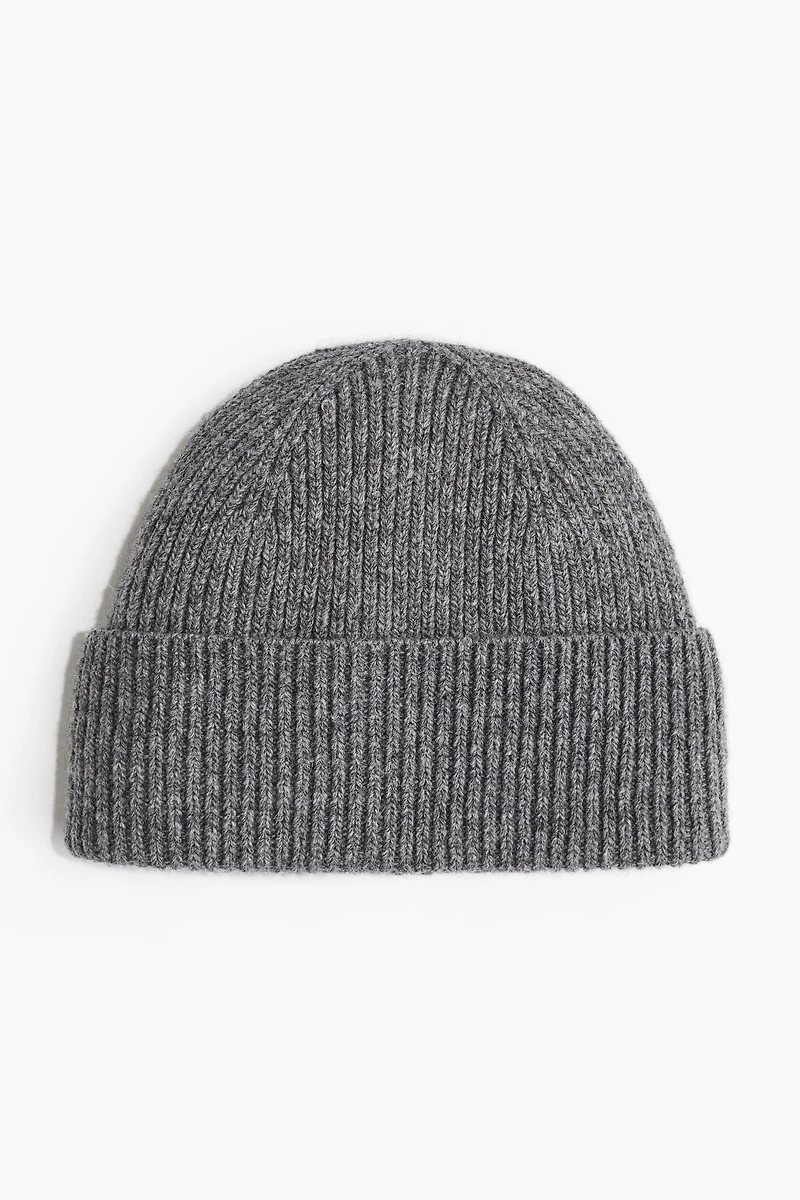 Rib-Knit Wool-Blend Hat