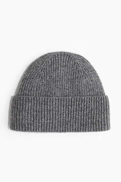 Rib-Knit Wool-Blend Hat