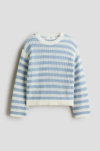 Pointelle-Knit Sweater