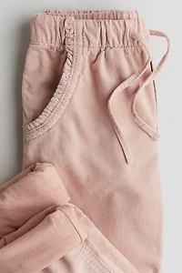 Pantalon de jogging en velours coton côtelé
