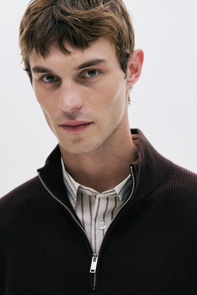 Regular Fit Half-Zip Sweater
