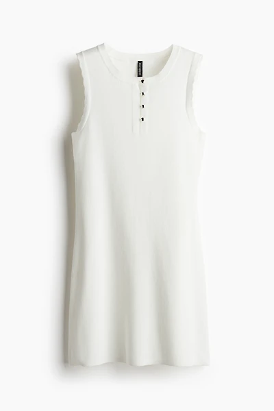 Robe en jersey côtelé