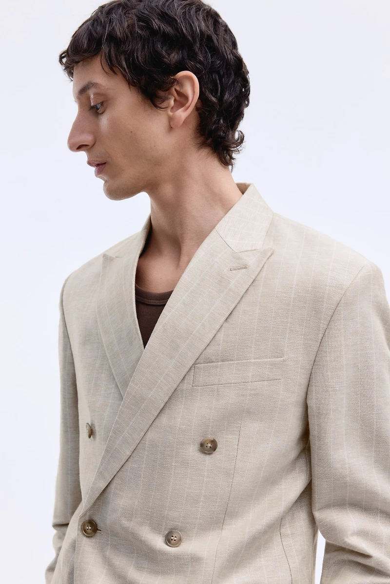 Regular-Fit Double-Breasted Jacket