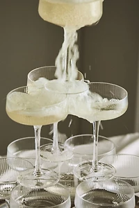 Lot de 4 coupes rainurées