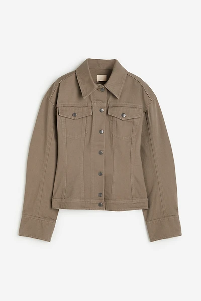 Veste en sergé avec taille cintrée