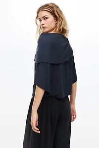 Haut en jersey avec détail de style cape