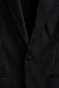 Slim-Fit Wool-Blend Tuxedo Jacket